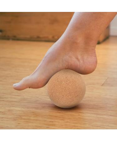 Inoomp 2 Cork Massage Ball for Deep Tissue Myofascial & Foot Therapy - Yoga & Lacrosse Roller - Buy Online on GoSupps.com