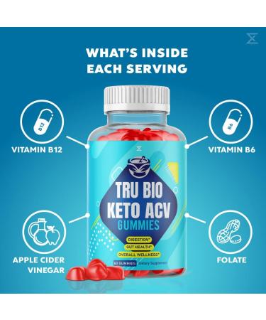 Tru Bio Keto Apple Cider Vinegar Gummies for Weight Loss - Doctor Juan Fat Belly Burner - 60 Gummies - Buy Online on GoSupps.com