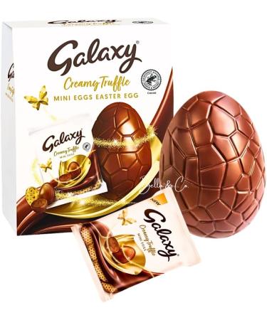 Extra Large Galaxy Milk Chocolate Creamy Truffle Minis Easter Egg | Galaxy Flavour Delicious Special For Easter Tasty And Twisty Treat Gift | Easter Gifts | Chocolate Gifts For Women Men Kids | 252g - Buy Online on GoSupps.com