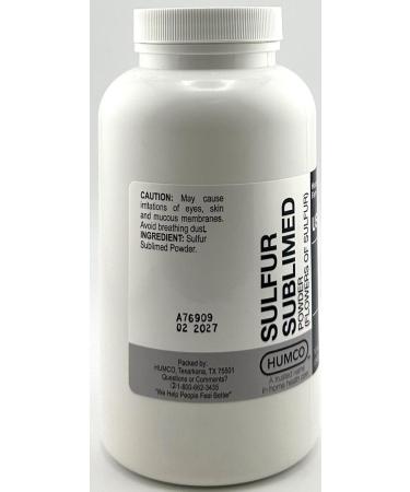 Buy Humco Sulfur Sublimed Powder USP 12 oz - Premium Quality | Fast International Shipping - Buy Online on GoSupps.com