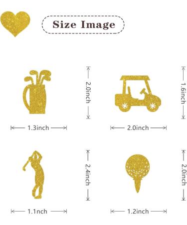 MonMon & Craft Golf Cupcake Toppers - Sport Theme Golf Birthday Cupcake Decor - Baby Shower Party Decor - Retirement Party Decorations Golf Club Cupcake Toppers - 24 Pcs Gold Glitter - Buy Online on GoSupps.com