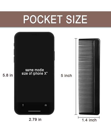 100 Pack Individually Wrapped Pocket Hair Combs - Fine Combs for Pet Dog Grooming, Black - Eco-Friendly Bulk Option - Buy Online on GoSupps.com