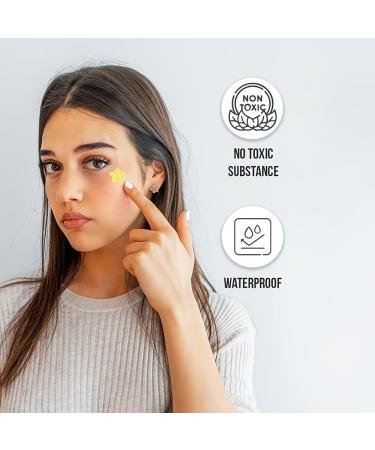 200 Pc Cute Star Pimple Stickers - Hydrocolloid Acne Patches in 5 Colors for Clear Skin - Buy Online on GoSupps.com