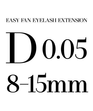 Shop Volume Lash Extensions 0.05D | Blooming Eyelash Extension Mix 8-15mm | Easy Fan Fluffy Soft D Curl Matte Black Professional Lashes - Buy Online on GoSupps.com