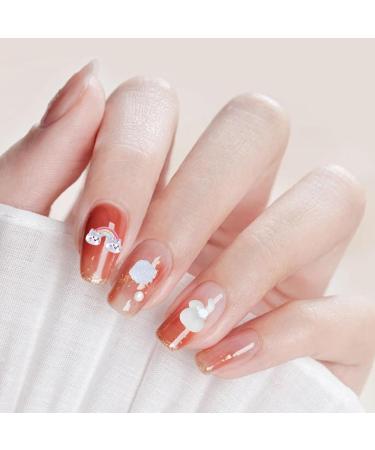 3D Nail Charms 200 Pcs Flower Bow Heart Bear Nail Art Charms Nail Rhinestones Cute Shell Rabbit Nail Art Decorations for Women Girls Nail Design DIY Craft Jewelry Making (White A) - Buy Online on GoSupps.com