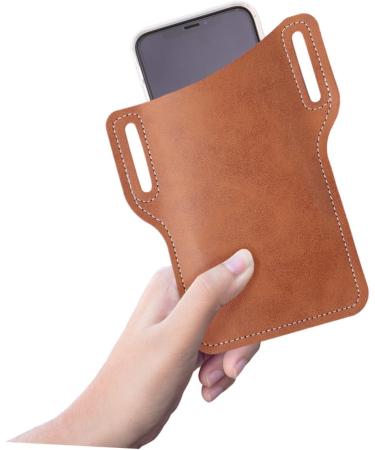 DOITOOL for Cell Portable Waist Brown Protective Pouch Storage Phone Dark Practical Mobile Bag Male Men - Buy Online on GoSupps.com