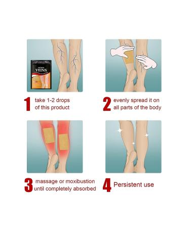 OTBK Varicose Vein Treatment Patch (36pcs) | Leg Spider Vein Removal | Improve Blood Circulation & Relieve Fatigue | One Size - Buy Online on GoSupps.com