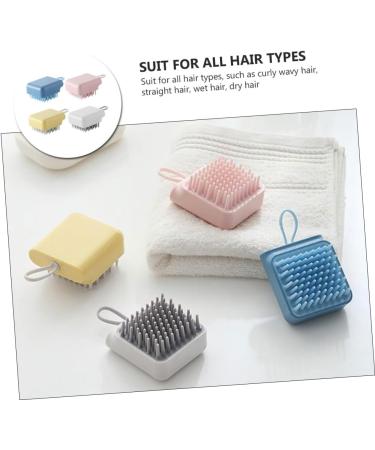 Kombiuda 4-Piece Silicone Scalp Massager & Body Scrubber - Gentle Hair Care & Exfoliating Shampoo Brush - Buy Online on GoSupps.com