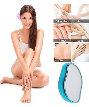 CrystalGlide Reusable Hair Eraser for Gentle Hair Removal and Exfoliation - Glossy Black - Buy Online on GoSupps.com