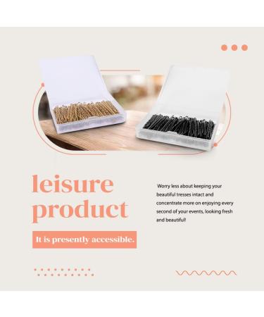 200 Blonde Bobby Pins with Storage Box | Kirby Hair Grips (5.5cm/2.2 in) | Hair Styling Pins for Girls, Women, and Salons - Buy Online on GoSupps.com