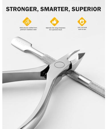 Bezox Skin Shears & Nail Shaver Set - Precision Cuticle & Nail Cleaning - Surgical Stainless Steel | Salon & Home Use - Buy Online on GoSupps.com