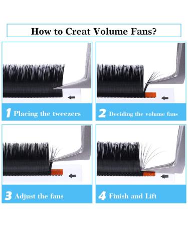 Self-Flee Eyelashes - Volume Eyelash Extensions | Easy Fan Lashes 0.07mm (D Curl 10mm) - Premium Quality for Stunning Looks - Buy Online on GoSupps.com