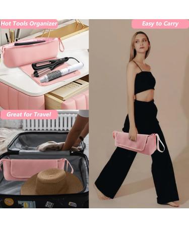 Large Hair Tools Travel Bag 2 in 1 Hair Tools Travel Bag with Heat Resistant mat Heat Resistant Hair Travel Bag for Curling Iron Flat Irons Straighteners Hanging Travel Hair Tools Bag (Pink) - Buy Online on GoSupps.com