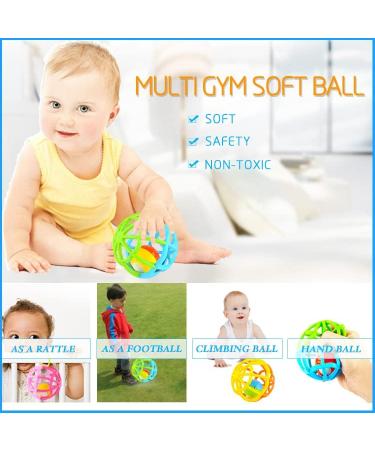 GOODWAY Soft Activity Ball: Rattle, Teether, Musical & Lights for Newborns & Toddlers - Pink - Buy Online on GoSupps.com