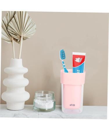 Beaupretty Portable Travel Toothbrush Cup - Compact Washing Storage Case - Pink 20.6x7.3cm - Ideal for International Shipping - Buy Online on GoSupps.com