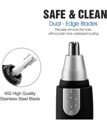 Ear & Nose Hair Trimmer - Battery-Operated Waterproof Easy Clean | Best for Men & Women - Shop Worldwide - Buy Online on GoSupps.com