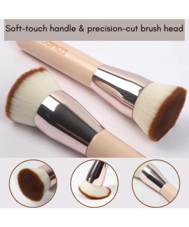 EDMIRE Foundation Brush - Kabuki Flat Top Makeup Brush for Liquid Foundations - Pink - Buy Online on GoSupps.com