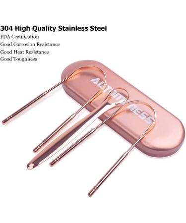 Premium 3-Pack Stainless Steel Tongue Cleaners - Bad Breath Solution with Case | Oral Care Essentials - Buy Online on GoSupps.com