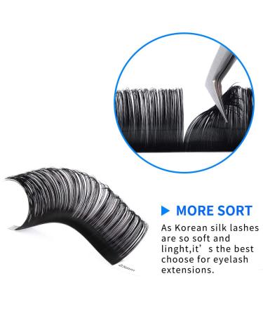 Eyelash Extensions D Curl 20-25mm | Silk Individual Lashes 0.20mm | Classic Extensions for Salon Use by WENDY LASHES - Buy Online on GoSupps.com