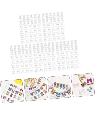 Healeved 3 Bear Head Nail Color Displaying Tool Transparent Nail Color Display Tool Bear Nail Color Displaying Tool Manicure Tools Nail Tools for Nail Art Nail Polish Polishing Plate - Buy Online on GoSupps.com