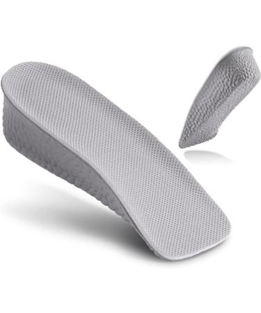 CSCDD Elevated Insole for Men and Women Increased Comfort Thickened Breathable Half Cushion Elevated Cushion(2.5cm) 2.5cm Gray
