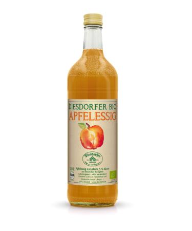 Organic apple cider vinegar naturally cloudy with vinegar mother unfiltered 5% acid 1 L