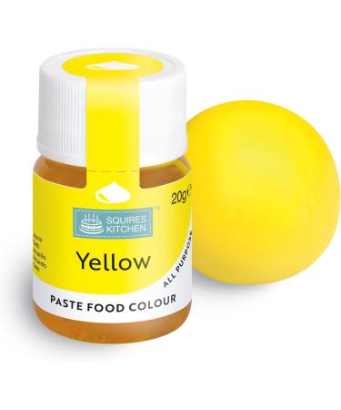 Squires Kitchen Yellow Food Colouring Paste - 20g | Concentrated Colour for Sugarpaste, Fondant, Buttercream & More - Buy Online on GoSupps.com