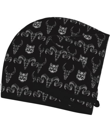 Ram & Tiger Skulls Microfiber Hair Towel - Super Absorbent Coral Velvet Wrap for Long Curly & Thick Hair - Buy Online on GoSupps.com