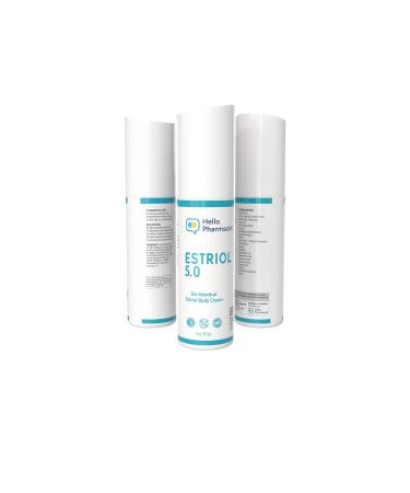 HelloPharmacist Natural Bioidentical Estriol 5.0 Professional Cream for Women - Menopause Support - Added Moisturizers & Hyaluronic Acid - 3 Ounces - Trusted Brand - Buy Online on GoSupps.com