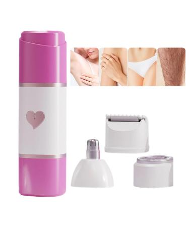 Rasoirs lectriques Tondeuses Personnelles Portables avec 3 T tes de Fixation | pilateur Bikini Pour Femmes | pour Cheveux Visage Bikini Corps Peau Jambes Femmes Beaut Voyage Filles