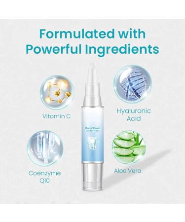 (100% 5 star) 4PCS Gum Shield Therapy Gel Dentizen Gum Therapy Gel | Gum Shield Therapy Gel and Whitening | Teeth Whitening Essence Pen | Gum Instant Treatment Gel | Gum Therapy Gel - 4ml/0.14fl.oz - Buy Online on GoSupps.com