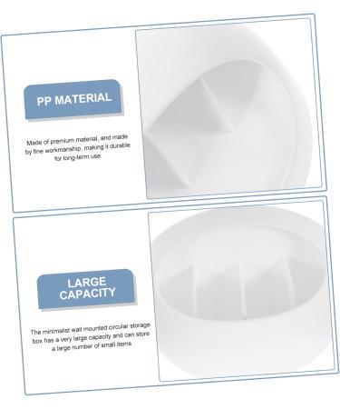 Buy Subsofan Wall-Mounted Storage Box | Floating Remote Control Holder & Makeup Organizer | Small 10.5x10.5x6cm | Perfect for Cotton Pads & Office Supplies | International Shipping Available - Buy Online on GoSupps.com