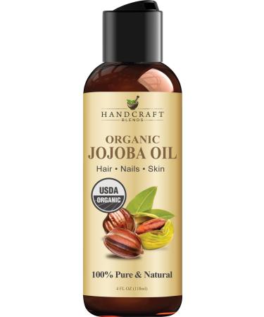 Handcraft Jojoba Oil - 100% Pure & Natural Jojoba Oil for Skin Face and Hair - Deeply Moisturizing Anti-Aging Jojoba Oil for Men and Women - 118 ml Jojoba Organic 118.00 ml (Pack of 1)