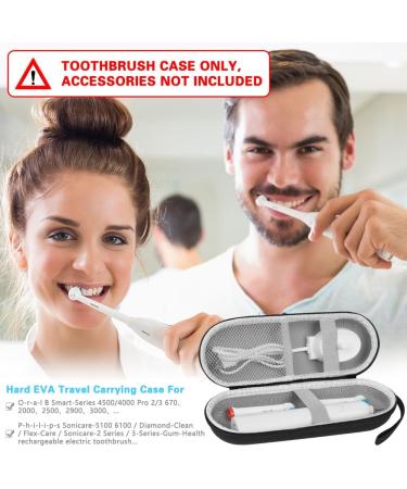 LOPHE Electric Toothbrush Travel Case Dustproof Toothbrush Storage Holder Portable Toothbrush Protective Cover Bag Electric Toothbrush Case Container for Business Camping Travel Black - Buy Online on GoSupps.com