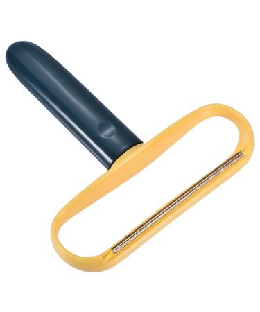 PATIKIL Portable Fuzz Remover Manual Fabric Shaver Clothes Trimmer for Furniture Blue Yellow