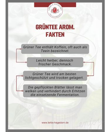  Lerbs & Hagedorn Premium Vanilla Green Tea 250g - Buy Online on GoSupps.com