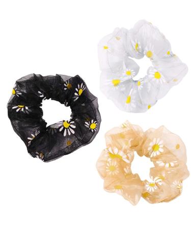 7pcs Elastic Hair Ties & Bobbles - Organza Rings for Women & Kids | Summer Pool Party & Spa Accessories (Mixed Colors) - Buy Online on GoSupps.com
