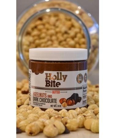 HollyBite Hazelnut Cocoa Spread | Vegan No Sugar Keto-Friendly | Gluten-Free High Protein High Fiber | 11oz | Healthy Ingredients | Made in USA - Buy Online on GoSupps.com