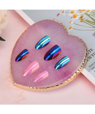 Nail Art Plate Palettes - Heart Shaped Display Board (Purple) | International Shipping Available - Buy Online on GoSupps.com