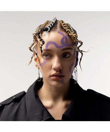 215 PCS Hair Charms Rings Beads Cuffs for Braids | Dreadlock Accessories & Clips - Multicolor - Buy Online on GoSupps.com
