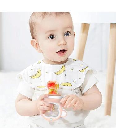 Silicone Baby Food Feeder & Nibbler - Soft Fruit Feeder Pacifier for Infants | Safe Fresh Food & Bite Rings - Buy Online on GoSupps.com