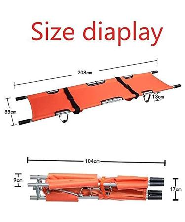 Portable Emergency Stretcher for Medical Patient Transport | Four-Fold Folding Stretcher with Handles & Carrying Bag - Buy Now! - Buy Online on GoSupps.com