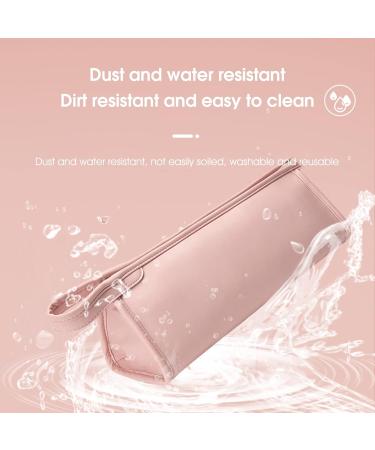 Hair Dryer Carrying Bag Waterproof High Capacity Useful Travel Faux Leather Hair Curler Storage Pouch Pink - Buy Online on GoSupps.com