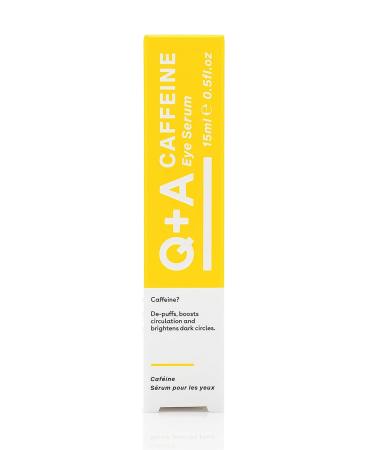 Q+A Caffeine Eye Serum - 15ml/0.5fl.oz | Circulation Boosting & De-Puffing Under Eye Treatment - Buy Online on GoSupps.com