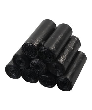 Qqbine 6 Gallon Black Trash Bags 20 L Garbage Bags 225 Bags/9 Rolls