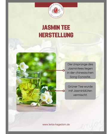  Lerbs & Hagedorn JASMIN MAO FENG Organic Jasmine Tea 1 kg - Buy Online on GoSupps.com
