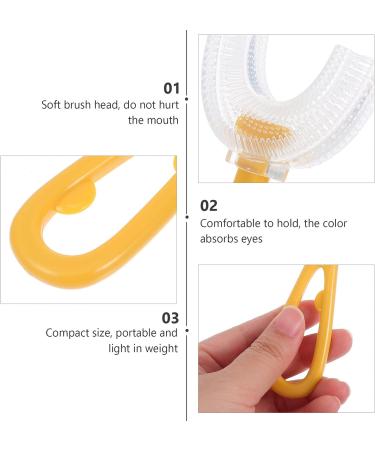 ARTIBETTER 4 Pcs U-Shaped Silicone Soft Toothbrush for Kids Ages 6-12 (Large) - Boys and Girls Dental Care Set - Buy Online on GoSupps.com