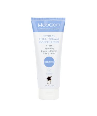 MooGoo Natural Full Cream Moisturizer - Ultra-Hydrating Repair for Dry Itchy Sensitive Skin - Suitable for Face Body & All Ages 200g/7oz. 7 Ounce (Pack of 1)