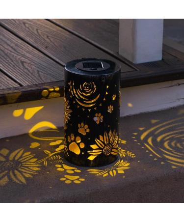 iHeartDogs Pet Memorial Solar Lantern: Pet Loss Gift for Shelter Pets - Sunflowers & Paws - Buy Online on GoSupps.com