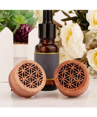 2 PCS Wood Car Aromatherapy Diffuser with Vent Clip | Essential Oil Car Diffuser - Buy Online on GoSupps.com